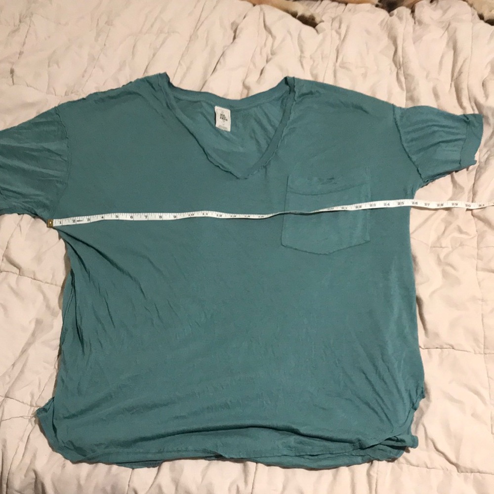 Teal Free People- We The Free top size large